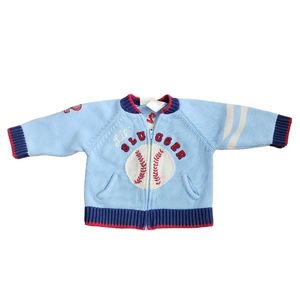Lil Slugger 9 Month Embroidered Zip Up Jacket